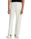 Frame Baggy Straight Leg Jeans In Bleach Out