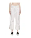Frame White Button Jeans In White