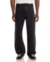 Frame Baggy Relaxed Fit Jeans In Bronzite In Black