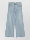 Frame Low Baggy Wide Leg Jeans In Organic Denim In Blue