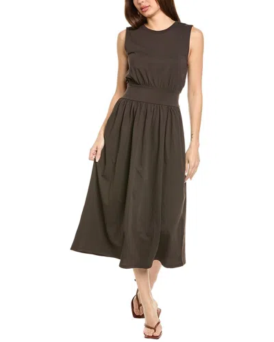 FRAME BANDED JERSEY MAXI DRESS