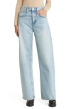 Frame The Loose Rigid High-rise Curved Jeans In Blue