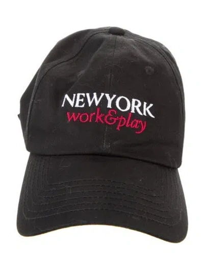 Pre-owned Frame Baseball Cap In Black