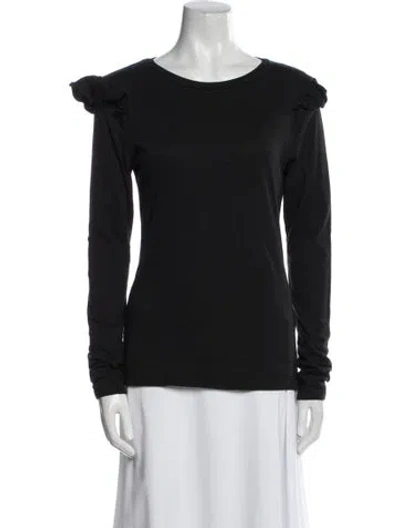 Pre-owned Frame Bateau Neckline Long Sleeve Sweatshirt In Blue