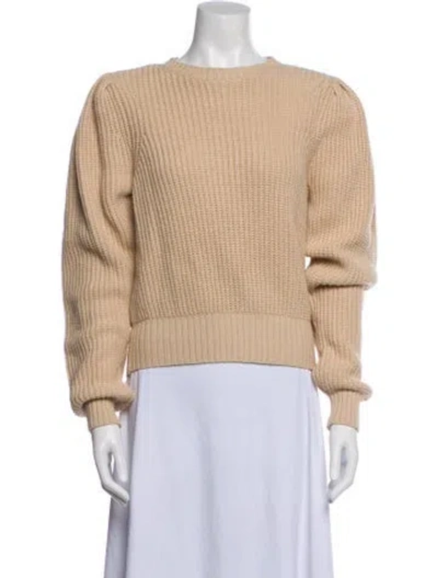 Pre-owned Frame Bateau Neckline Long Sleeve Sweatshirt In Brown