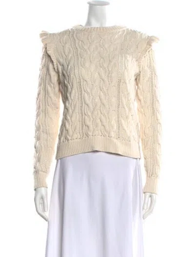 Pre-owned Frame Bateau Neckline Long Sleeve Sweatshirt In Neutral