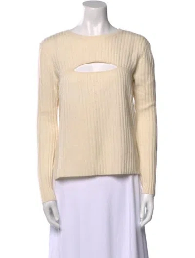 Pre-owned Frame Bateau Neckline Sweater In Neutral