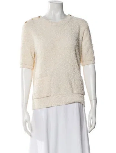 Pre-owned Frame Bateau Neckline Sweater In Neutral