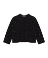 Frame Womens Black The Embellished Wool-blend Knitted Jacket In Black