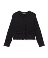 Frame Beaded-trim Jacket In Black