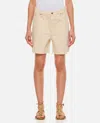 Frame Beige Shorts In Brown