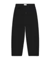 Frame Belt-loop Casual Pants In Black