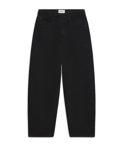 Frame Belt-loop Casual Pants In Black