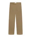 Frame Casual Pants With Belt Loops In Brown