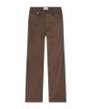 Frame Belt-loop Casual Pants In Brown