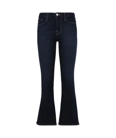 Frame Belt Loop Denim Trousers In Black