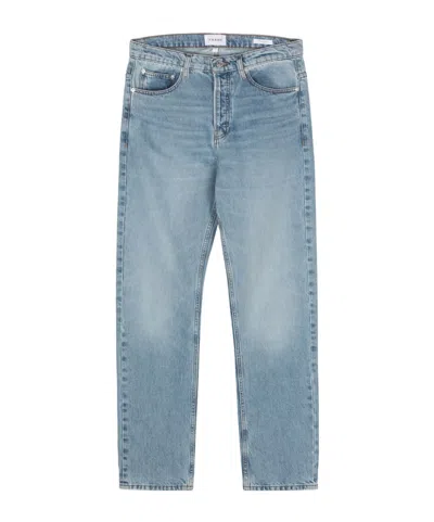 Frame Belt Loop Denim Trousers In Blue
