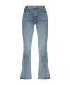 Frame Le Pixie Low-rise Flared Jeans In Multi