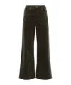 Frame Le Slim Palazzo Pocket High Waist Wide Leg Jeans In Brown