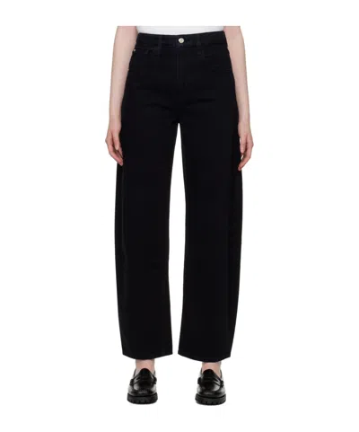 Frame Belt-loop Jeans In Black