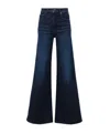 Frame Le Palazzo High-rise Wide-leg Jeans In Black