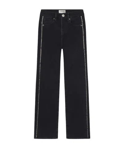 Frame Belt-loop Jeans In Black