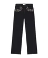 Frame Belt-loop Jeans In Black