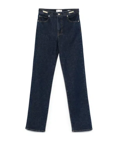 Frame Belt-loop Jeans In Black