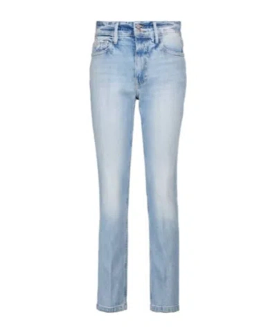 Frame Belt-loop Jeans In Blue