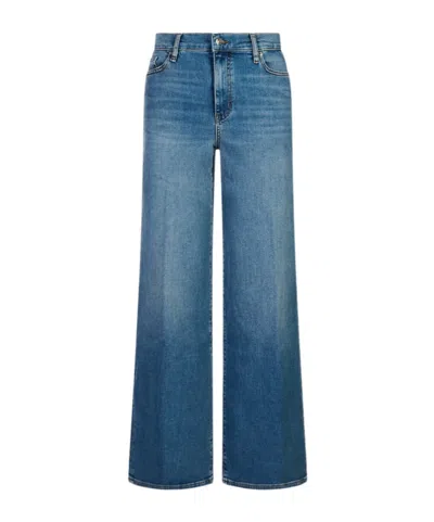 Frame Le Slim Palazzo High-rise Wide-leg Jeans In Blue