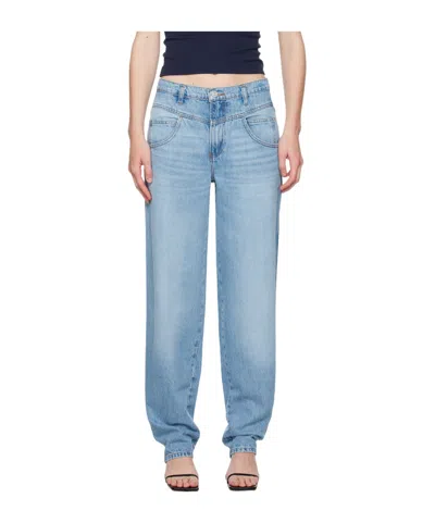 Frame Belt-loop Jeans In Blue