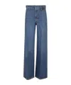 Frame Belt-loop Jeans In Blue