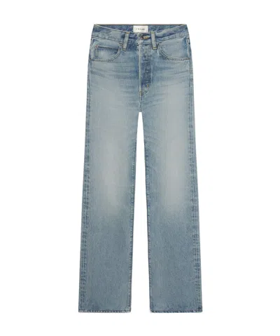 Frame Belt-loop Jeans In Gray
