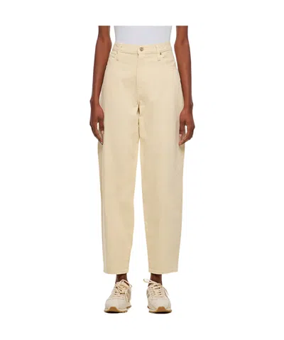 Frame Belt-loop Jeans In Nude