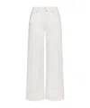Frame Le Pixie Slim Fit Palazzo Pants In White