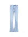 Frame Belt-loop Pocket Jeans In Blue
