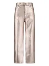 Frame Belt-loop Trousers In Gold