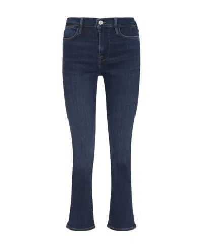 Frame Belt Ring Denim Trousers In Blue