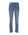 Frame Le High Straight Released In Blue