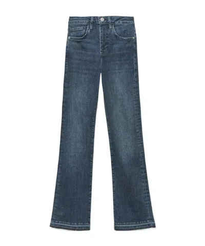 Frame Belt Ring Denim Trousers In Blue