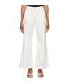 Frame The Extreme Flare Ankle Jeans In White