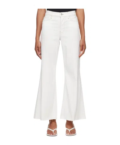 Frame High Rise Le Palazzo Crop Jean In Au Natural Clean Raw After In White