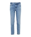 Frame Belt-loop Jeans In Blue