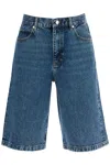 Frame Belt-loop Denim Shorts