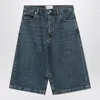 Frame Bermuda Shorts In Regenerated Denim