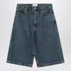Frame Bermuda Shorts In Regenerated Denim In Blue
