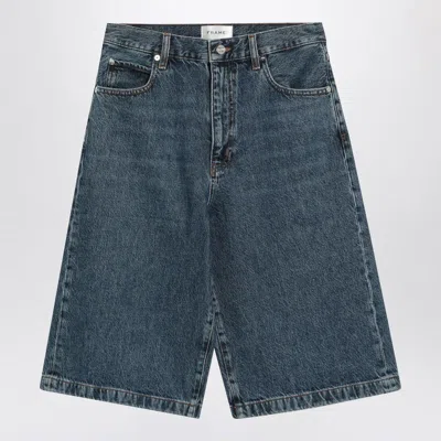 Frame Bermuda Shorts In Regenerated Denim In Blue