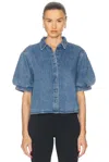 Frame The Billow Denim Shirt In Subtle