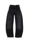 Frame Black Denim The Bubble Crop Jeans In Black