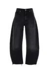 Frame Black Denim The Bubble Crop Jeans In Multi
